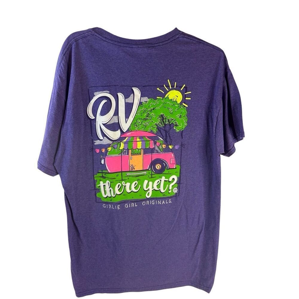 Girlie Girl‎ Purple "RV were there?" Large tshirt
